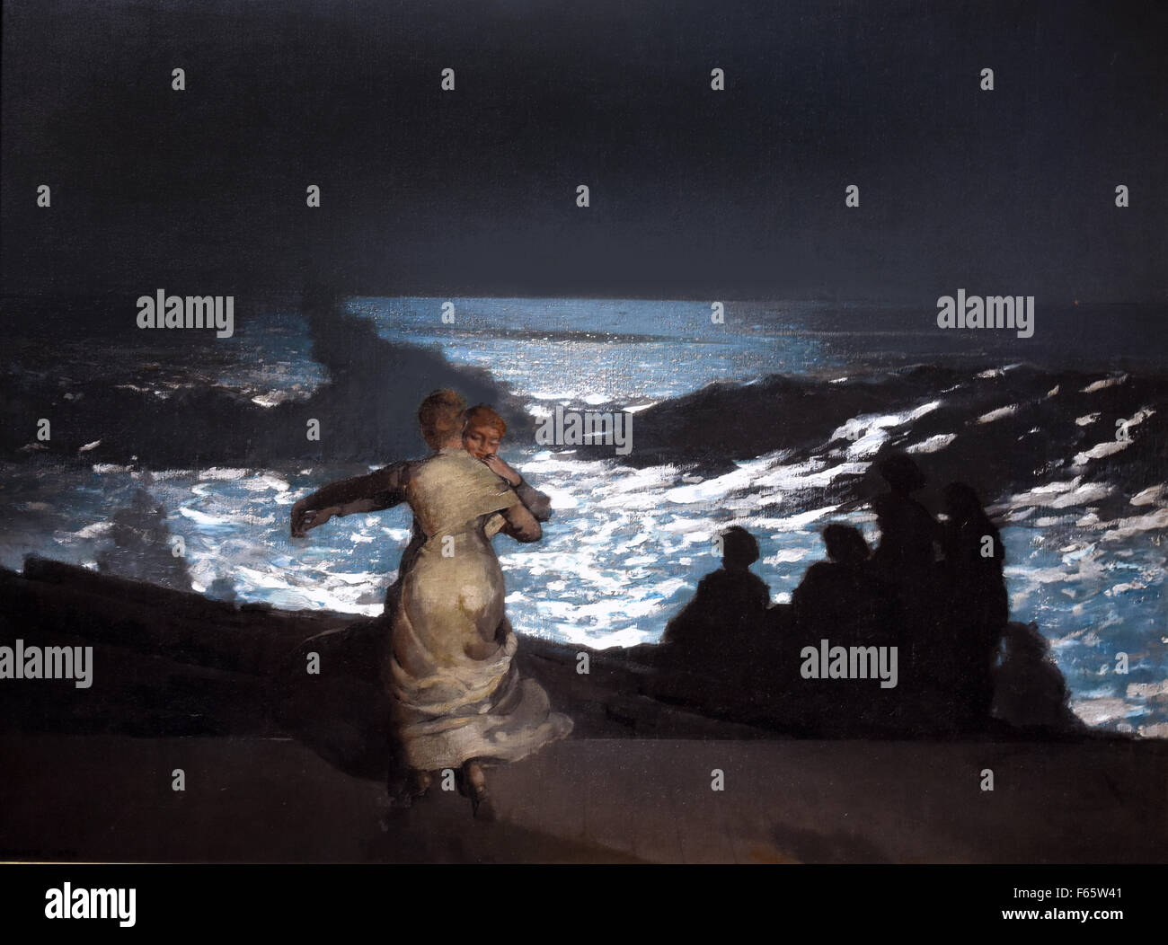 Nuit d`Été - Summer night 1890 Winslow Homer 1836-1910 France French Stock Photo